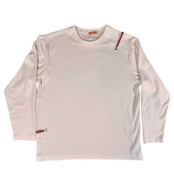 Prada Sweatshirt Women's XL White 100% Cotton Rare Vintage Made in Italy - Picture 1 of 7